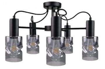 shumee Stropna svetilka 5xE27 INGER BLACK