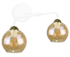 shumee Stenska svetilka 2xE27 MELLE WHITE/GOLD
