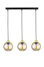 Greatstore 3xE27 AMBRE GOLD viseča svetilka