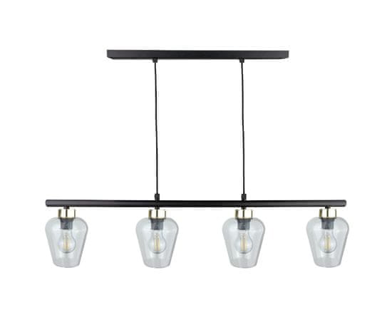 shumee Obesna svetilka 4xE27 FLOS BLACK/GOLD LONG