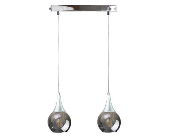 shumee Obesna svetilka 2xE27 LACRIMA SILVER