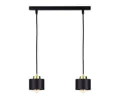 shumee Obesna svetilka 2xE27 SIMPLY BLACK/GOLD