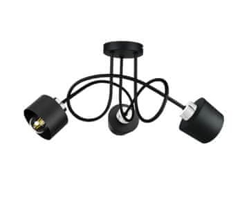 shumee Stropna svetilka 3xE27 SIMPLY BLACK/SILVER