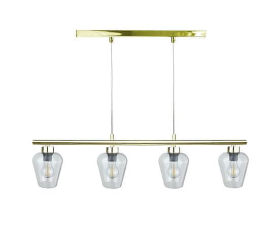 shumee Obesna svetilka 4xE27 FLOS GOLD LONG