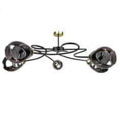shumee Stropna svetilka 5xE27 ZAHRA BLACK/GOLD