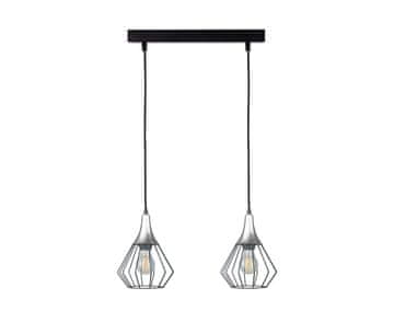 shumee Obesna svetilka 2xE27 SELENE BLACK/SILVER