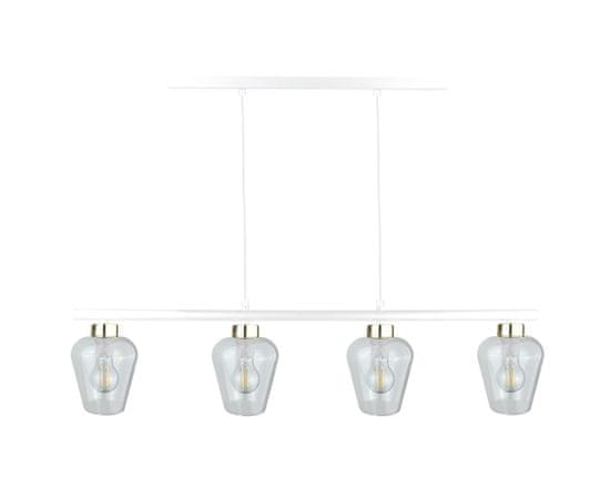 shumee Obesna svetilka 4xE27 FLOS WHITE/GOLD LONG