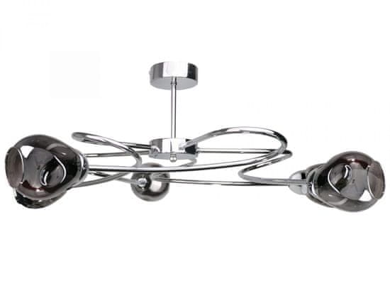 Greatstore Stropna svetilka 5xE27 ZAHRA SILVER