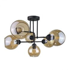 shumee Stropna svetilka 6xE27 MONDE BLACK