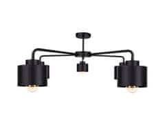 Greatstore Stropna svetilka 5xE27 SIMPLY BLACK