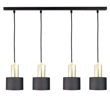 shumee Obesna svetilka 4xE27 LUCE BLACK GOLD