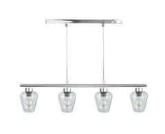 shumee Obesna svetilka 4xE27 FLOS SILVER LONG