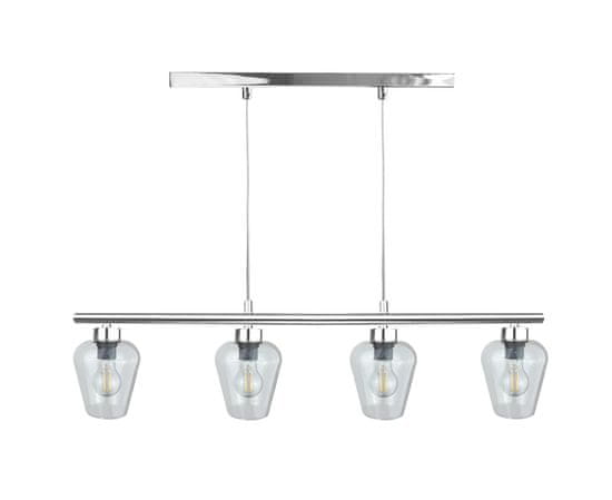 shumee Obesna svetilka 4xE27 FLOS SILVER LONG