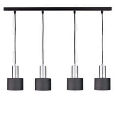 shumee Obesna svetilka 4xE27 LUCE BLACK SILVER