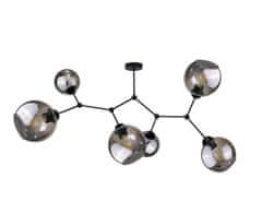shumee Stropna svetilka 6xE27 ACRO BLACK/SMOKY