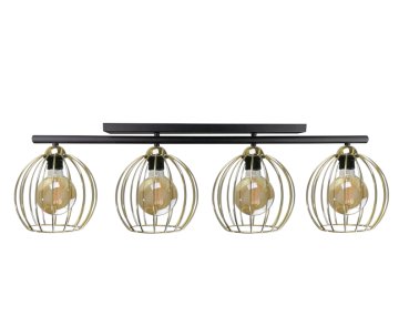 shumee Stropna svetilka 4xE27 BACCA BLACK/GOLD
