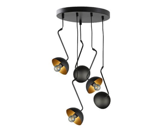 Greatstore 5xE27 Obesna svetilka JUNONA GOLD