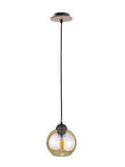 Greatstore Obesna svetilka 1xE27 AMBRE WOOD