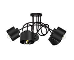Greatstore Stropna svetilka 5xE27 SIMPLY BLACK