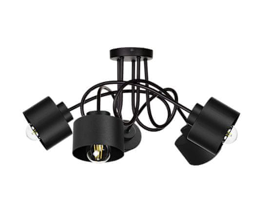 Greatstore Stropna svetilka 5xE27 SIMPLY BLACK