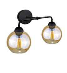shumee Stenska svetilka 2xE27 MELLE BLACK