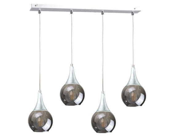 shumee Obesna svetilka 4xE27 LACRIMA SILVER