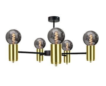 shumee Stropna svetilka 5xE27 ARDE BLACK/GOLD