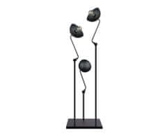 Greatstore 3xE27 JUNONA BLACK stoječa svetilka