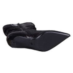 Tamaris Škornji elegantni čevlji črna 39 EU Black Synthetik Textil