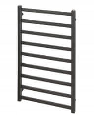 shumee Kopalniški radiator Raro z obešalnikom za brisače 79x53 cm črne barve