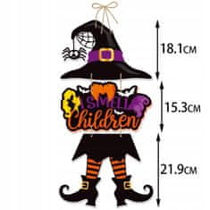 Korbi Viseča Halloween Čarovnica Dekoracija za Vrata