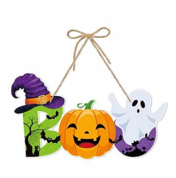 Korbi Vrata Dekoracija Halloween - Duh in Buča 30cm