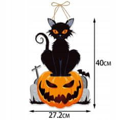 Korbi Halloween Viseči Okrasek - Mačka Buča 50cm