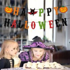 Korbi Barvita Girlanda "Happy Halloween" z Bučno Dekoracijo