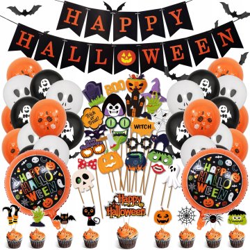 Korbi Set Girlanda Happy Halloween z Baloni 72 kosov