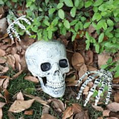 Korbi Halloween Dekoracija: Czaszka, Roke, Krokar Set