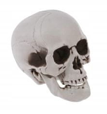 Korbi Siva Plastična Lobanja Halloween Dekor 11cm