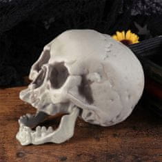 Korbi Halloween Dekor Škof Čelado 21cm Siva