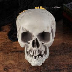 Korbi Halloween Dekor Škof Čelado 21cm Siva
