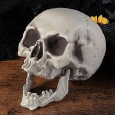 Korbi Halloween Dekor Škof Čelado 21cm Siva