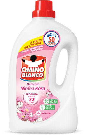 Omino Bianco tekoči detergent, Ninfea Rosa, 2 l