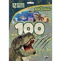 Dinozavri - 100 nalepk z barvnimi listi