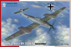 Special Hobby maketa-miniatura Blohm Voss BV 155V-1 • maketa-miniatura 1:72 starodobna letala • Level 4