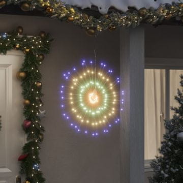 Vidaxl vidaXL Božični okrasek s 140 LED lučkami, barvit, 17 cm
