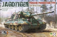 Takom maketa-miniatura JAGTIGER Porsche production type Sd.Kfz.186 • maketa-miniatura 1:35 tanki in oklepniki • Level 4