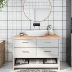 Vidaxl Kopalniški pult 120x60x4 cm neobdelan trden les