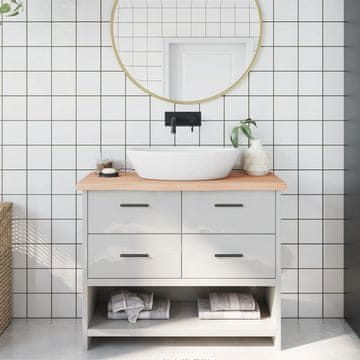 Vidaxl vidaXL Kopalniški pult 100x40x(2-4) cm neobdelan masiven les