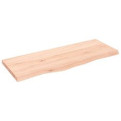 Vidaxl Kopalniški pult 100x40x4 cm neobdelan trden les