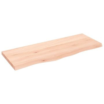 Vidaxl Kopalniški pult 100x40x(2-4) cm neobdelan trden les