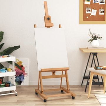 Vidaxl vidaXL Slikarski stojalo, 55x53,5x178 cm, masivni bukov les